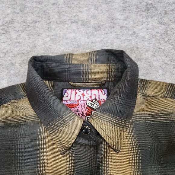 Dixxon Flannel Co Mens M Medium The Panhandle Plaid Pearl Snap Button Down Shirt - Picture 5 of 13